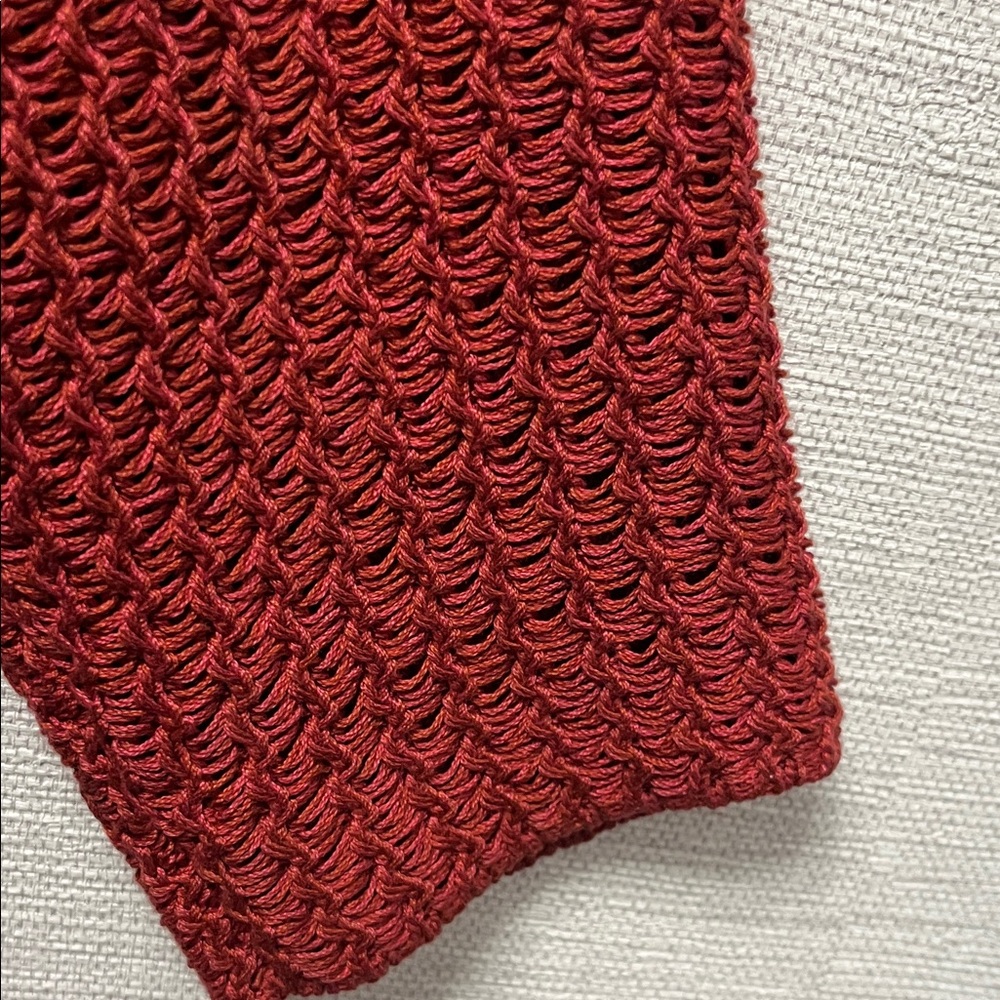 Peruvian Connection Deep Rust Cardigan - Picture 6 of 8